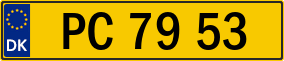 Trailer License Plate